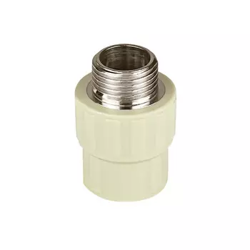 Муфта полипропиленовая Valfex 20 мм х 1/2 НР(ш) серая (10130020Г)