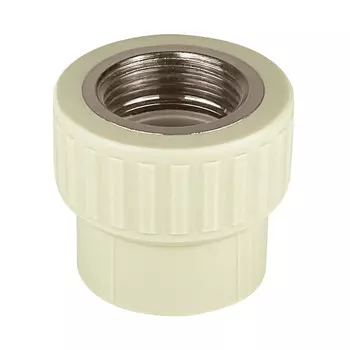 Муфта полипропиленовая Valfex 32 мм х 1 ВР(г) серая (10129032Г)