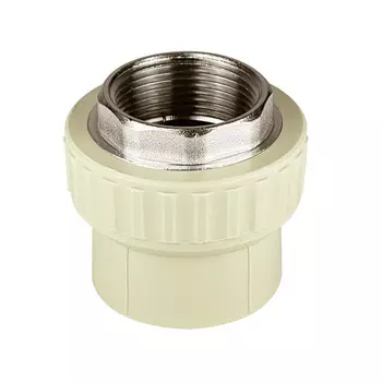 Муфта полипропиленовая Valfex 40 мм х 1 1/4 ВР(г) под ключ серая (10134040Г)