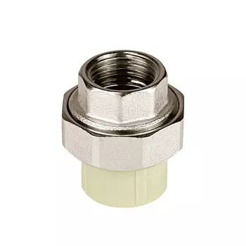 Муфта полипропиленовая Valfex разъемная (американка) 20 мм х 1/2 ВР(г) серая (10155015Г)