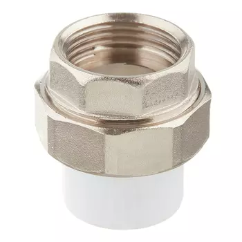 Муфта полипропиленовая Valfex разъемная (американка) 20 мм х 3/4 ВР(г) (10155120П)