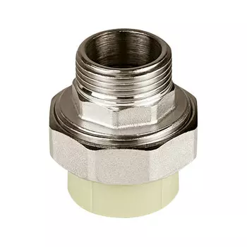 Муфта полипропиленовая Valfex разъемная (американка) 32 мм х 1 НР(ш) серая (10156025Г)