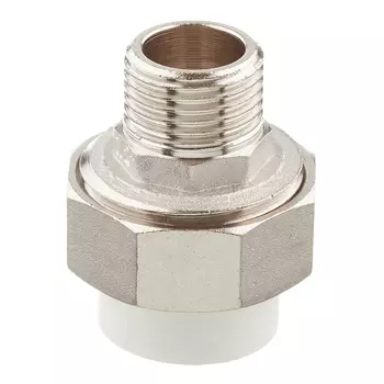 Муфта полипропиленовая Valtec разъемная (американка) 20 мм х 1/2 НР(ш) (VTp.761.0.02004)