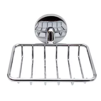 Мыльница для ванной Delphinium 41869 с держателем стекло/металл хром (102067)