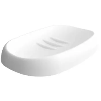 Мыльница для ванной Econova Scandi настольная пластик белая