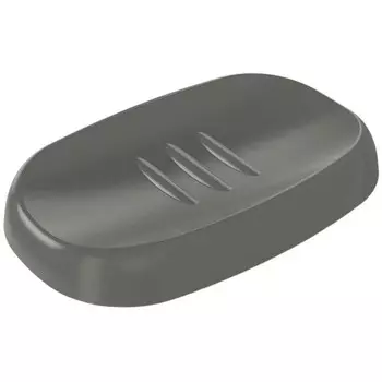 Мыльница для ванной Econova Scandi настольная пластик серая