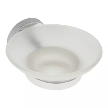 Мыльница для ванной Fora Lord с держателем сталь/стекло хром (FOR-Lord036CR)