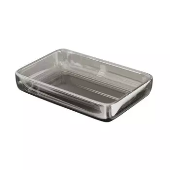 Мыльница для ванной Fora Mirage настольная стекло хром (FOR-MIR03)