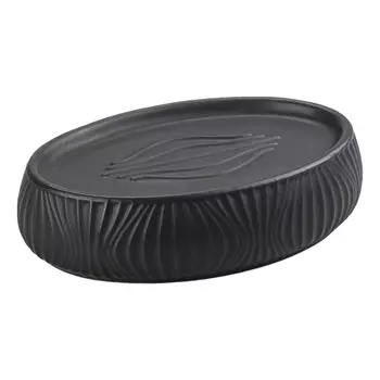 Мыльница для ванной Primanova Soul настольная керамика черная (DR-78001)