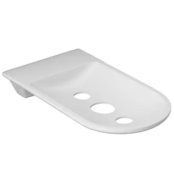 Мыльница для ванной WasserKraft Kammel K-8300White с держателем металл белая (K-8369W)