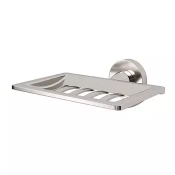 Мыльница для ванной WasserKraft Tauber с держателем металл никель (K-64469)