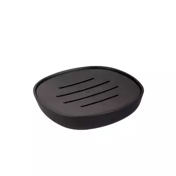 Мыльница для ванной Zenfort Mystery настольная пластик черная (106612)