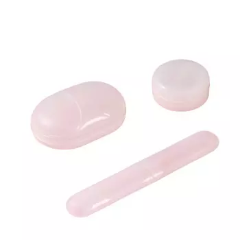 Набор аксессуаров дорожный Доляна 3 предмета пластик прозрачный