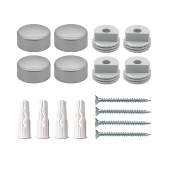 Набор для крепления зеркала матовый хром Hard-Fix