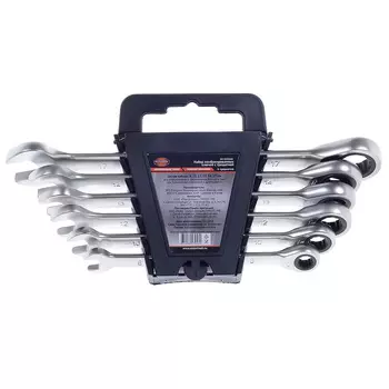 Набор гаечных ключей с трещоткой AV Steel 8-17 мм (AV-035060) (6 шт.)