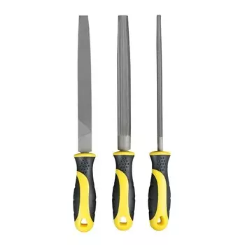 Набор напильников с рукояткой Berger 200 мм (BG1296) (3 шт.)