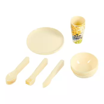 Набор посуды для пикника Idi land на 6 персон (37 предметов)