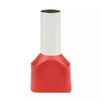 Наконечник штыревой втулочный изолированный EKF PROxima НШВИ-2 14 мм х 10 кв. мм двойной (50 шт.)