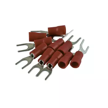 Наконечник вилочный изолированный Duwi НВИ d4 мм 0,5-1,5 кв.мм (10 шт.)