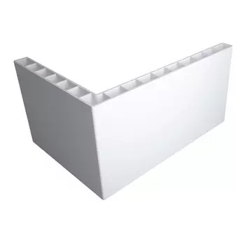 Наличник AquaDoor телескопический 70х100х2200 мм ПВХ белый прямой (1 шт.)