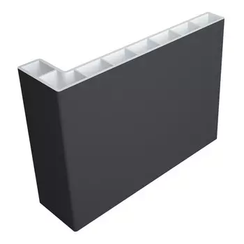 Наличник AquaDoor телескопический 70х20х2200 мм ПВХ графит прямой (1 шт.)