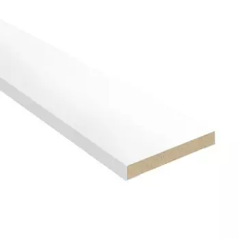 Наличник Норд 80х8х2140 мм финишпленка белый прямой (1 шт.)