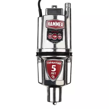 Насос вибрационный Hammer NAP250BC(16) для чистой воды 18 л/мин нижний забор (641195)