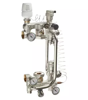 Насосно-смесительный узел Valtec Combi для теплого пола без насоса (VT.COMBI.0.180)