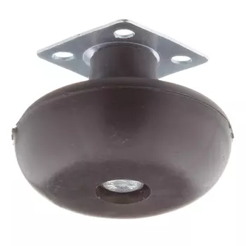 Ножка мебельная скользящая стальная 65 мм черная (1 шт.)