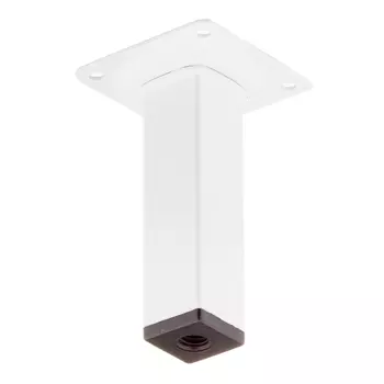 Ножка мебельная стальная 25х25х100 мм белая (1 шт.)