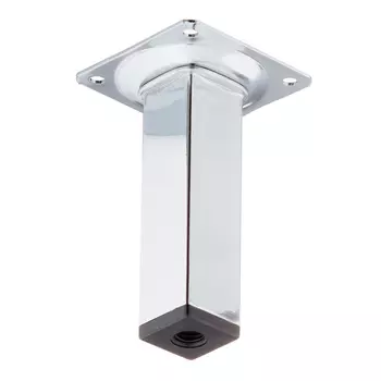 Ножка мебельная стальная 25х25х100 мм хром (1 шт.)