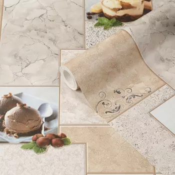 Обои бумажные Саратовские обои Пломбир Ф655-02 (0,53х10,05 м)