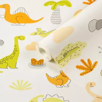 Обои компакт-винил на флизелиновой основе Palitra Simple Dinozavriki SP72068-17 (1,06х10,05 м)