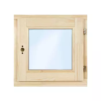 Окно деревянное Timber&style 400х400х45 мм 1 створка поворотная