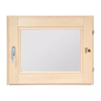 Окно деревянное Банные штучки 400х500х70 мм 1 створка поворотная