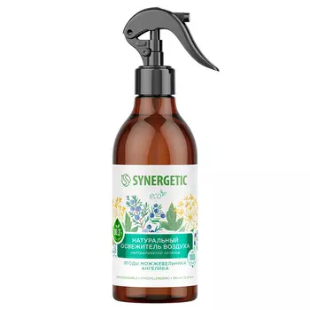 Освежитель воздуха Synergetic нейтрализатор запахов ягоды можжевельника и ангелика 380 мл