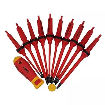 Отвертка диэлектрическая 1000 В Felo Smart с набором насадок (06391306)