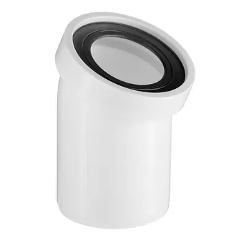 Отвод для унитаза АНИ пласт d110 мм 22,5° пластиковый переходной для унитаза (W2220)