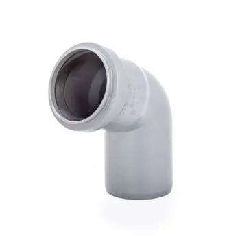 Отвод Lammin d50 мм 67° пластиковый для внутренней канализации