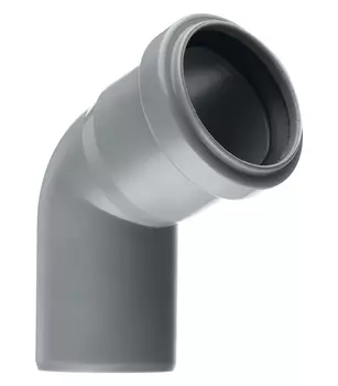 Отвод Ostendorf HTB d50 мм 67° пластиковый для внутренней канализации (112130)