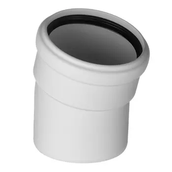 Отвод Ostendorf SKB d110 мм 15° пластиковый бесшумный для внутренней канализации (335100)