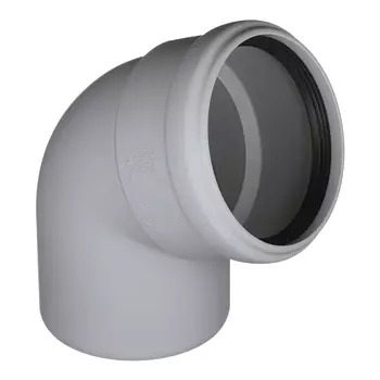 Отвод Ostendorf SKB d110 мм 67° пластиковый бесшумный для внутренней канализации (335130)