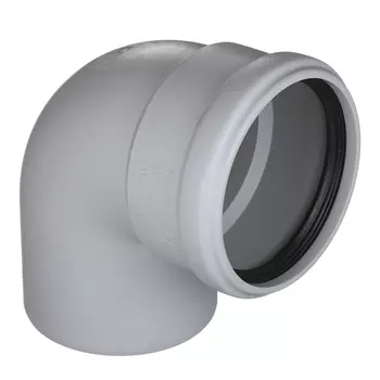 Отвод Ostendorf SKB d110 мм 87° пластиковый бесшумный для внутренней канализации (335140)