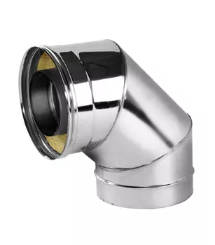 Отвод Вулкан V50R 90° х d150х250 мм с изоляцией AISI 321/304