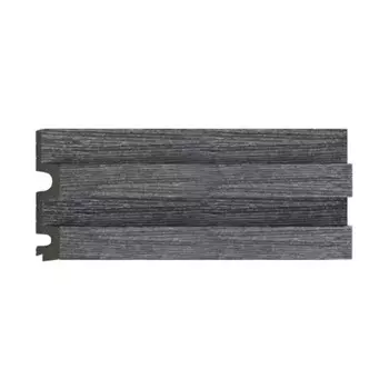 Панель декоративная из экополимера 122х2900х21 мм Decomaster D302-87-10 серая 0,354 кв.м