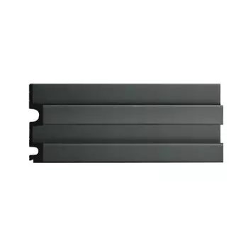 Панель декоративная из экополимера 122х2900х21 мм Decomaster D302-112-10 серая 0,354 кв.м