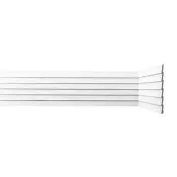 Панель декоративная из экополимера 200х2000х9 мм Bello Deco XPS СП 05/2 белая 0,4 кв.м