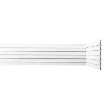 Панель декоративная из экополимера 200х2600х9 мм Bello Deco XPS СП 05/2.6 белая 0,52 кв.м