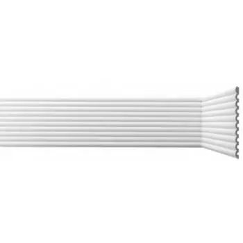 Панель декоративная из экополимера 200х3000х10 мм Bello Deco XPS СП 09/3 белая 0,6 кв.м