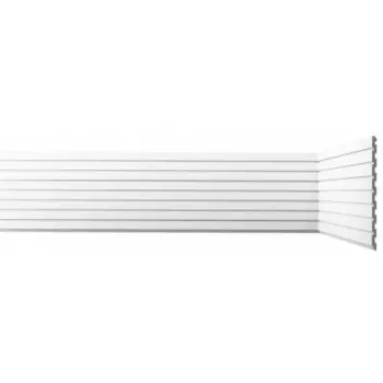 Панель декоративная из экополимера 200х3000х8 мм Bello Deco XPS СП 06/3 белая 0,6 кв.м